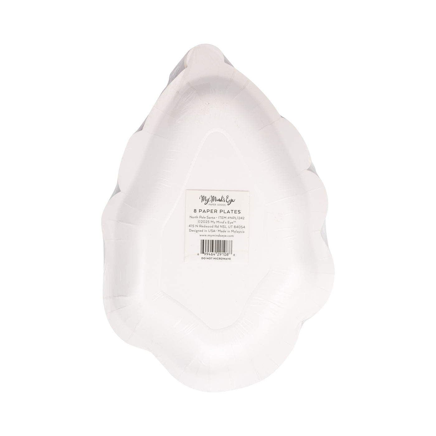 NPL1242 - Santa Shaped Plate