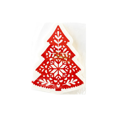 NRD1039 - Nordic Christmas Tree Shaped Paper Dinner Napkin