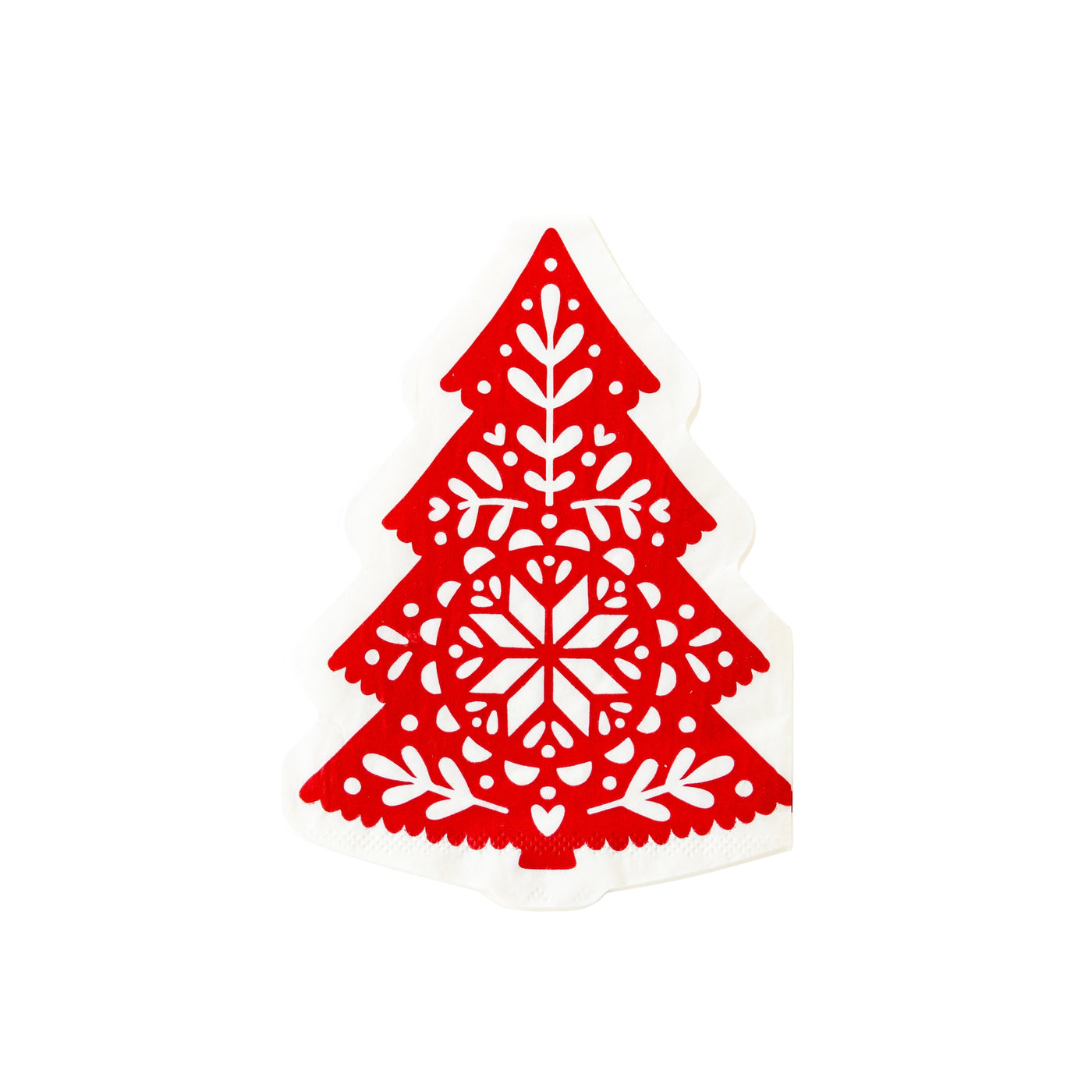 NRD1039 - Nordic Christmas Tree Shaped Paper Dinner Napkin