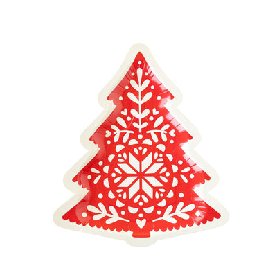 NRD1040 - Nordic Christmas Tree Shaped Paper Plate