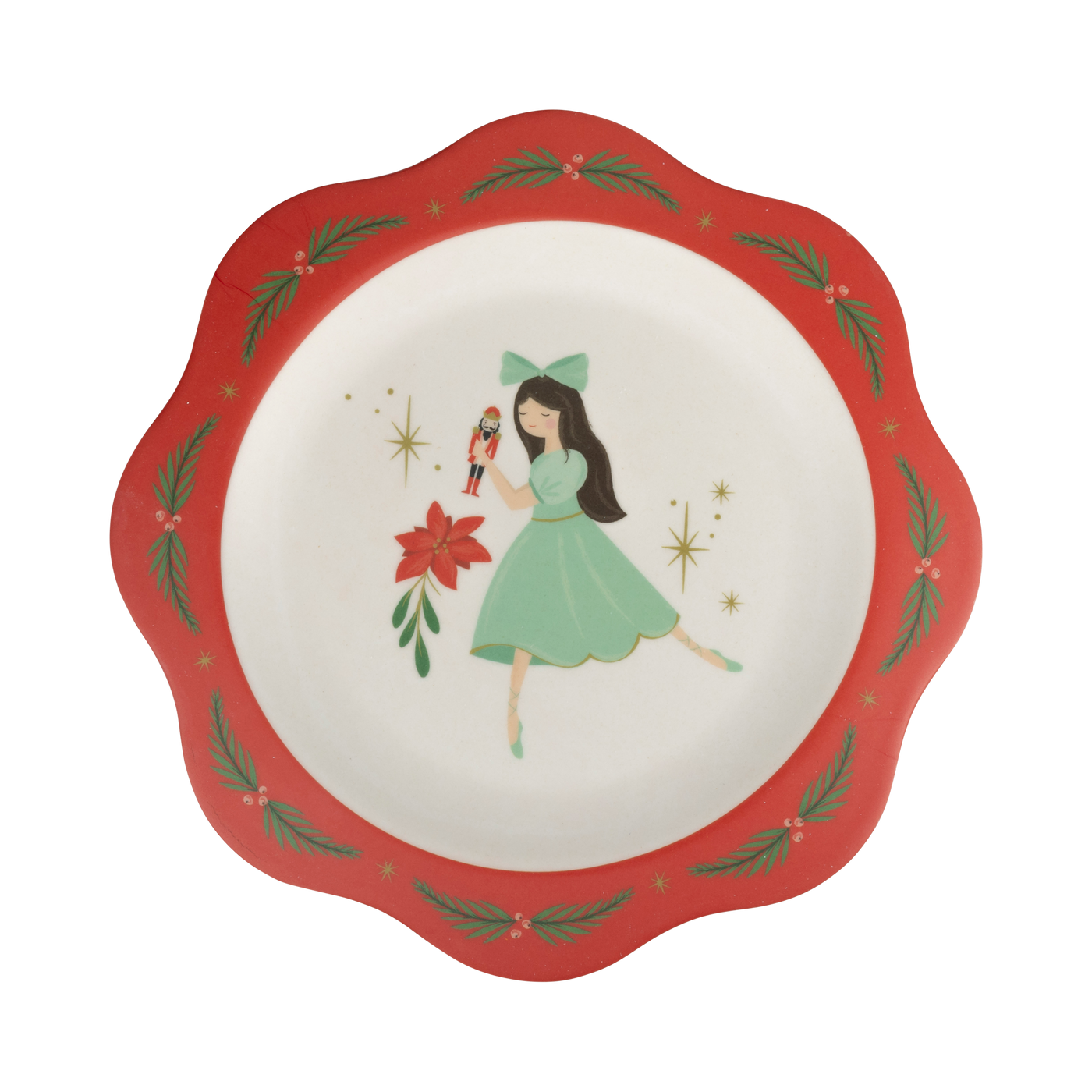 NUT1143 - Nutcracker Bamboo 9" Plate Set