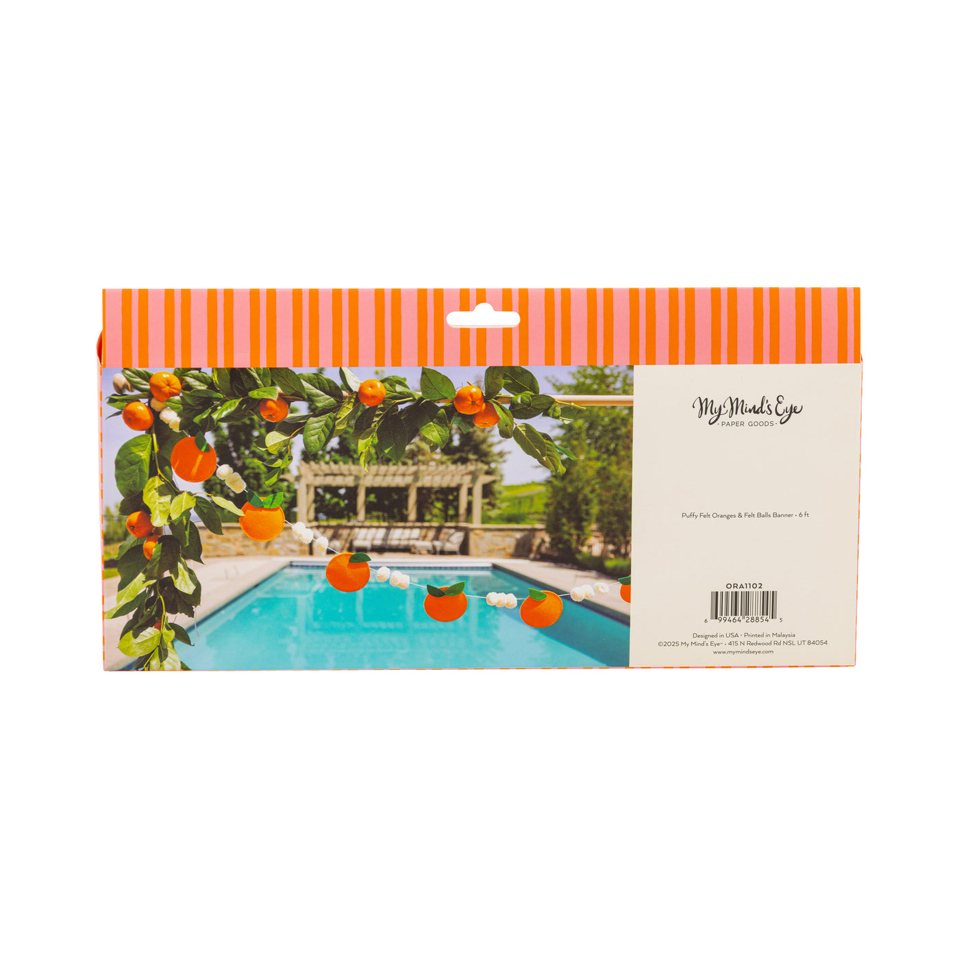 ORA1102 - Felt Orange Banner