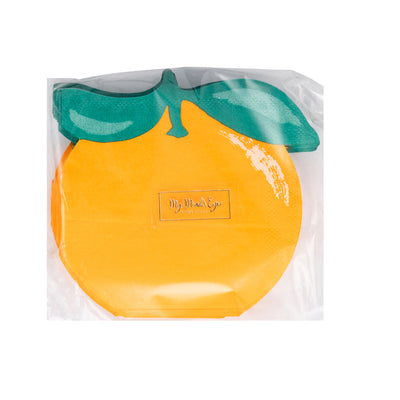 ORA1139 - Orange Shaped Cocktail Napkin