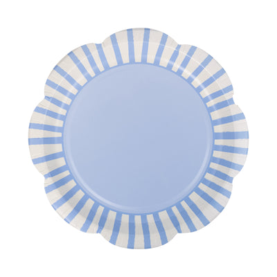 PAR1113 - Blue Striped 9" Scallops