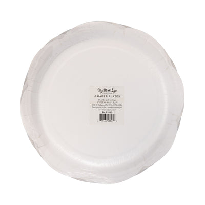 PAR1113 - Blue Striped 9" Scallops