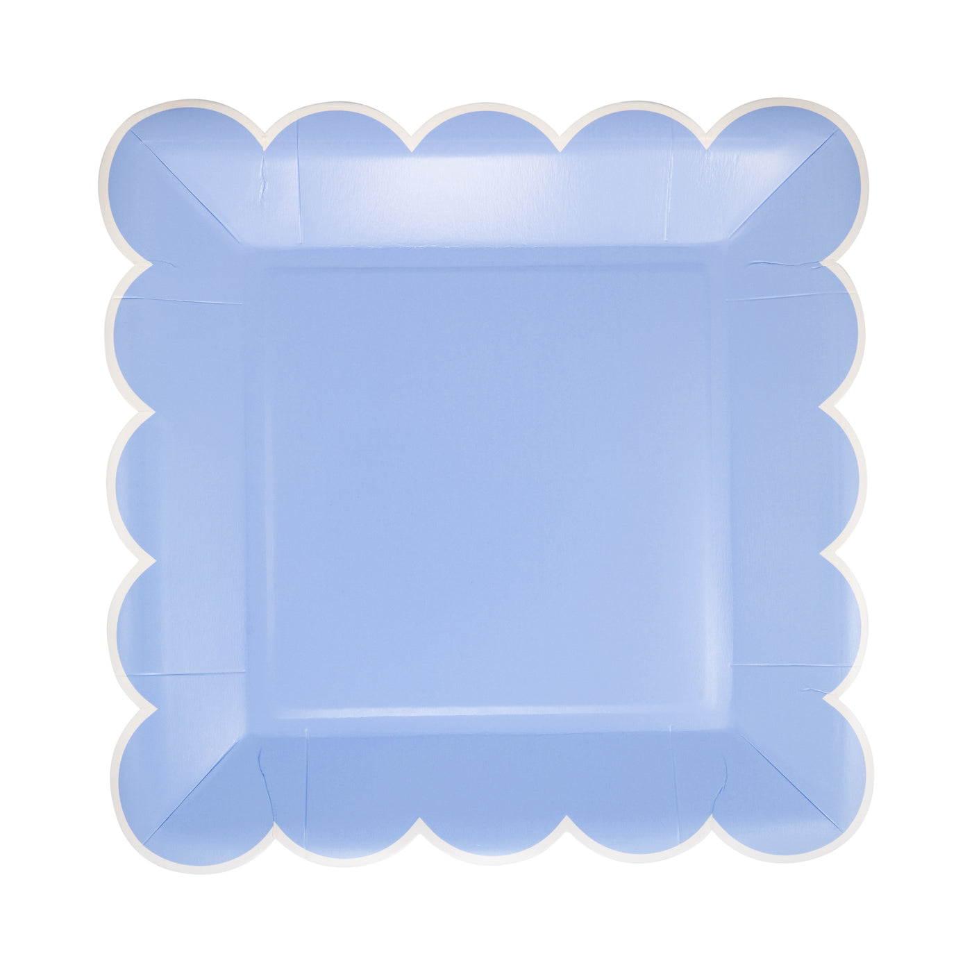 PAR1114 - Blue Scalloped 9" Square