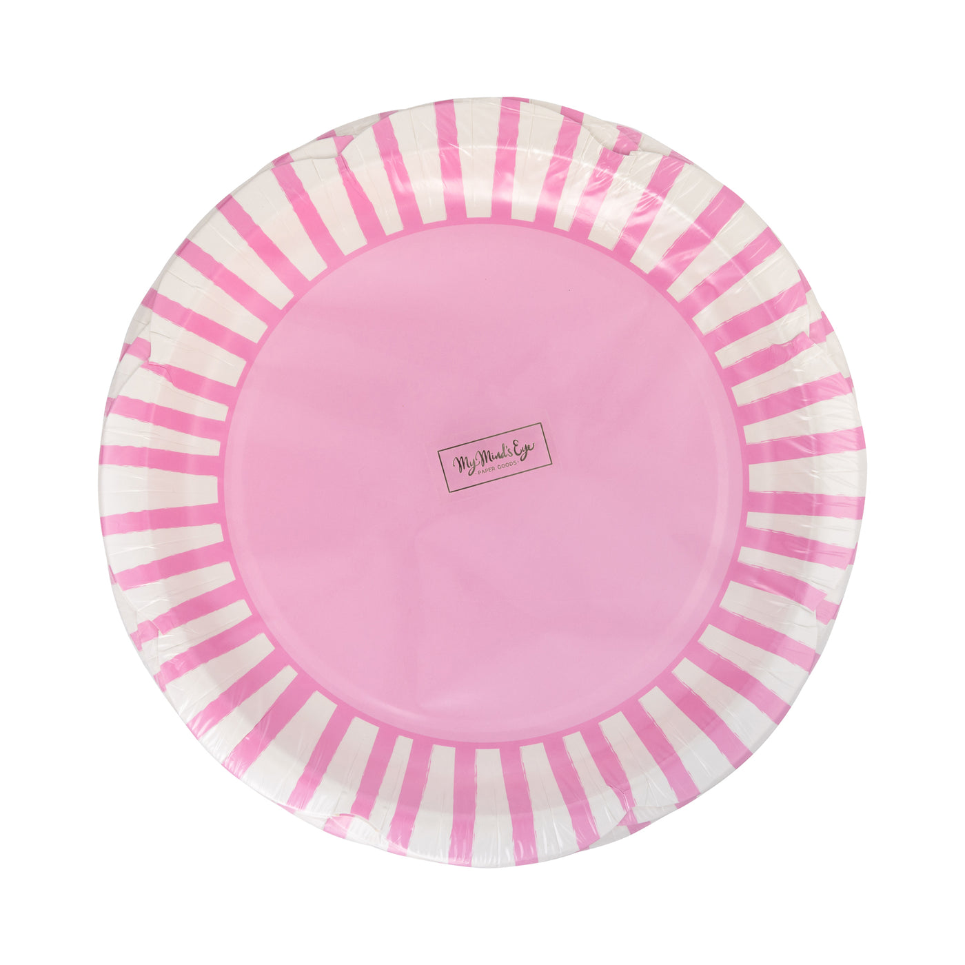 PAR1118 - Fuchsia Striped Scallops 9" Plate