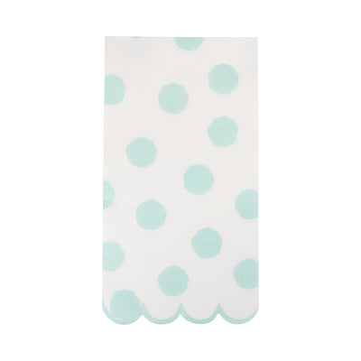 PAR1121 - Aqua Polka Dot Dinner Napkin