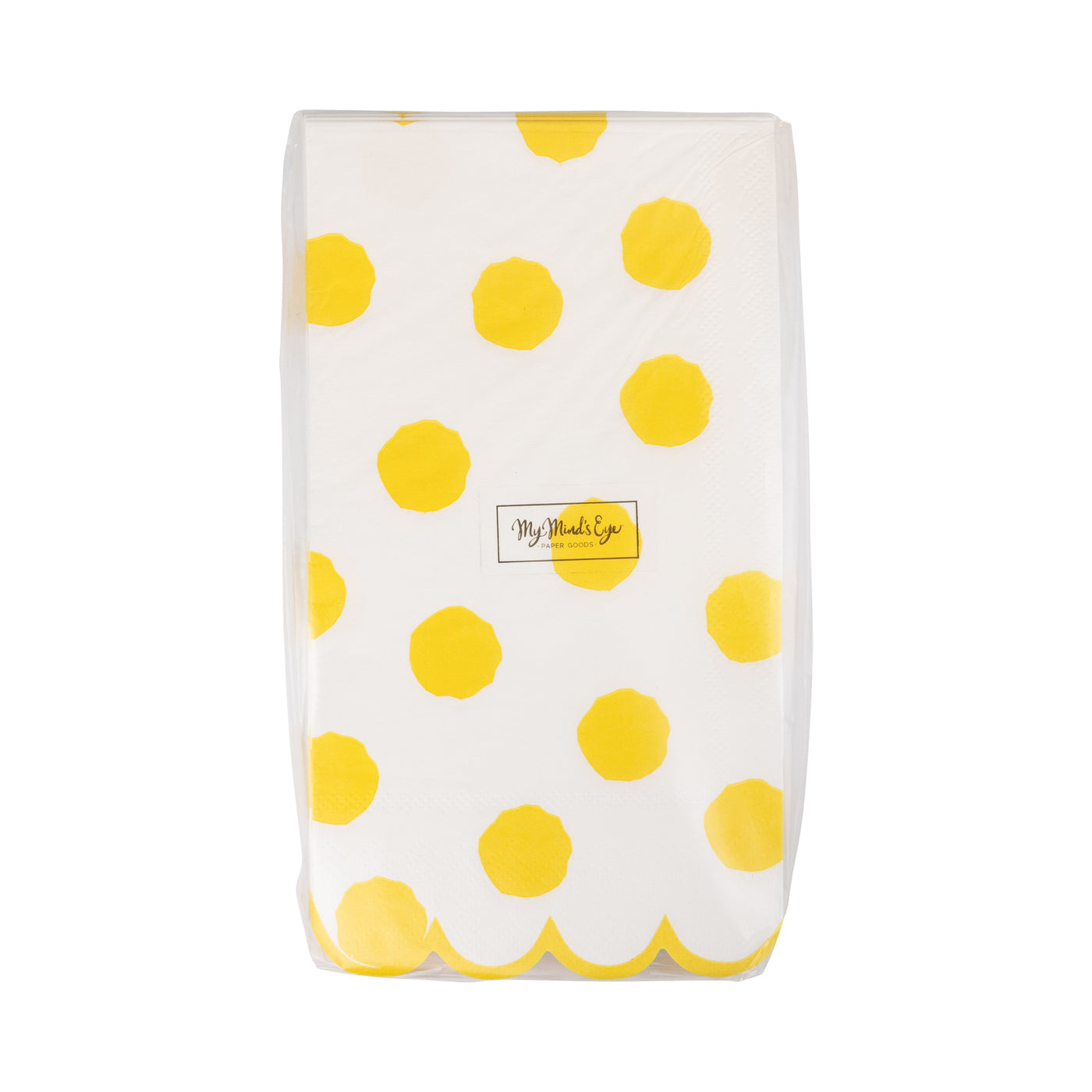 PAR1126 - Yellow Polka Dot Dinner Napkin