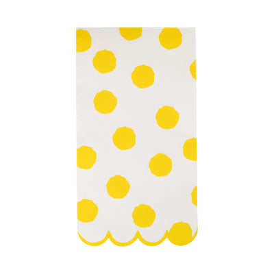 PAR1126 - Yellow Polka Dot Dinner Napkin