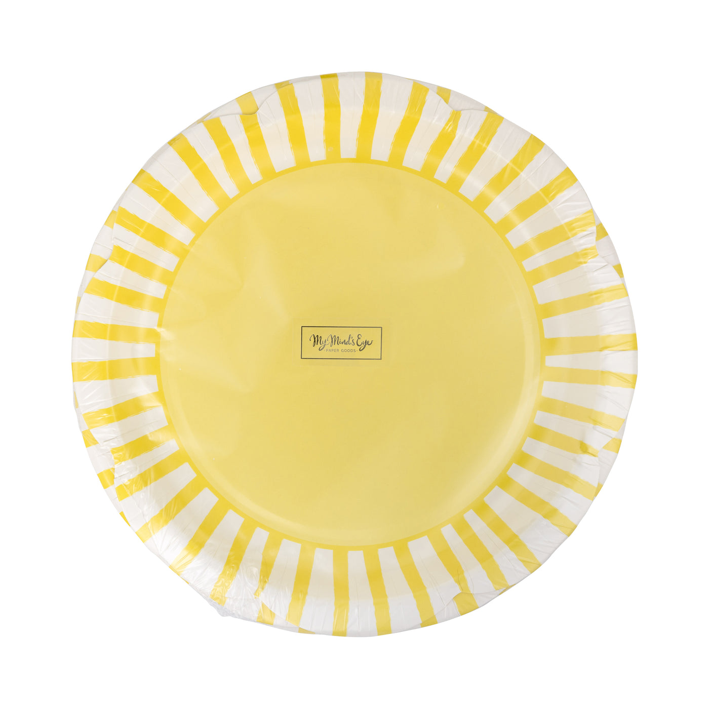 PAR1128 - Yellow Striped Scallops 9" Plate