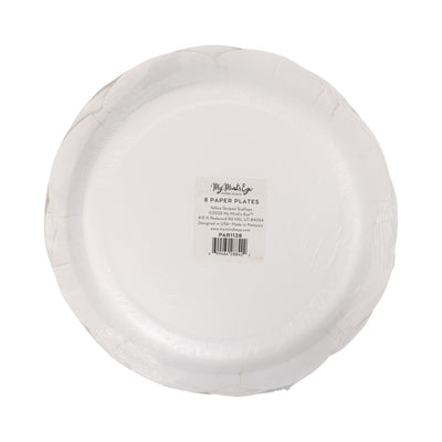 PAR1128 - Yellow Striped Scallops 9" Plate