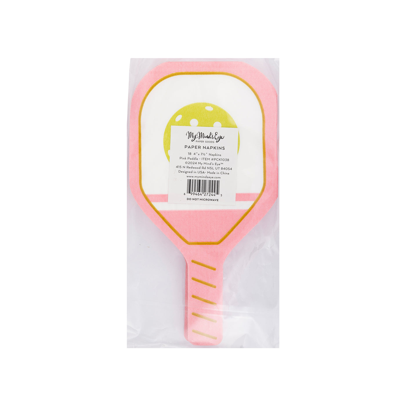 PCK1038 - Pink Paddle Paper Dinner Napkin