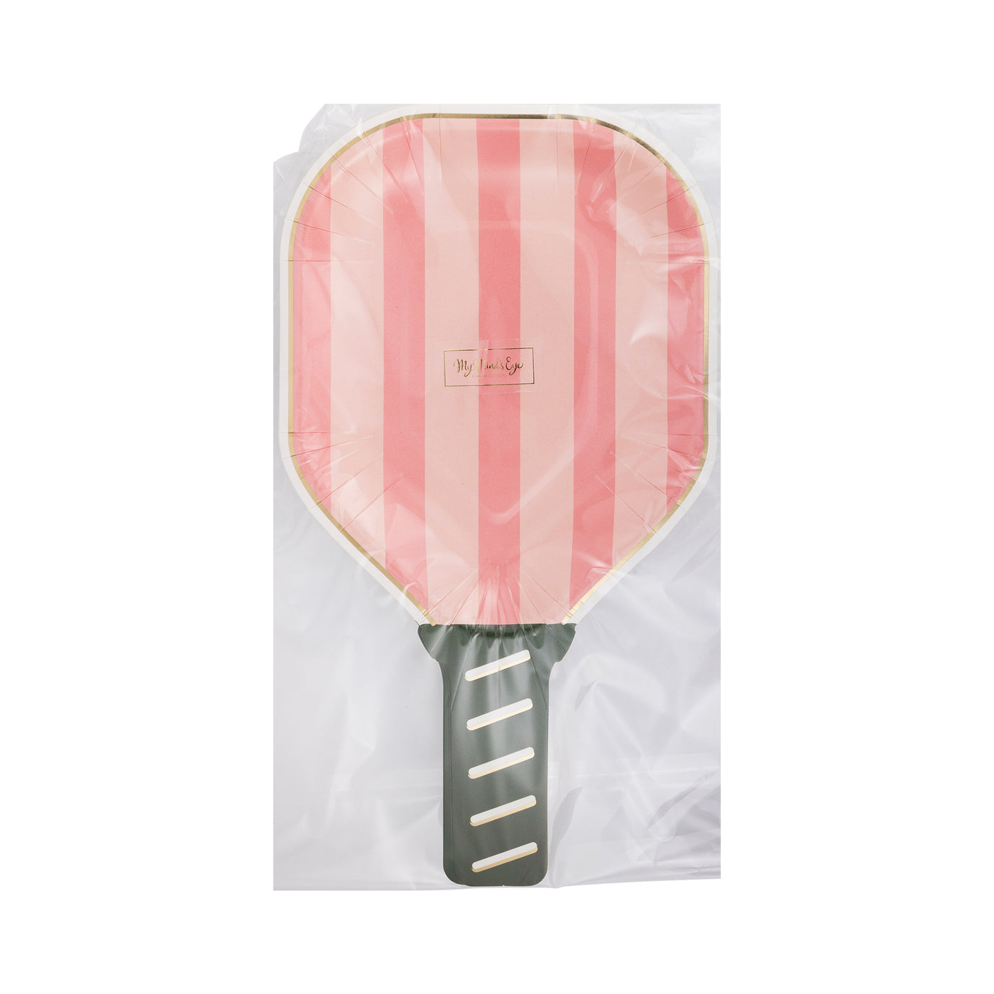PCK1042 - Pink Paddle Shaped Paper Plate