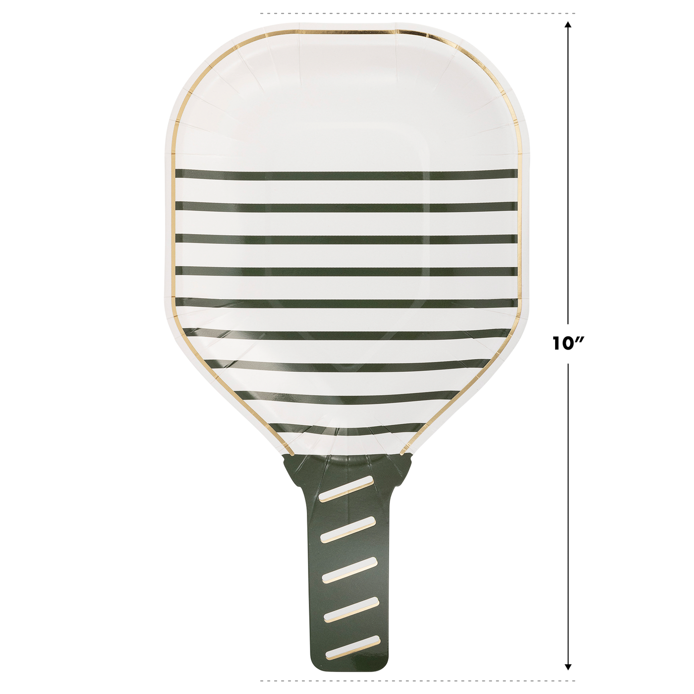 PCK1043 - White Paddle Shaped Paper Plate