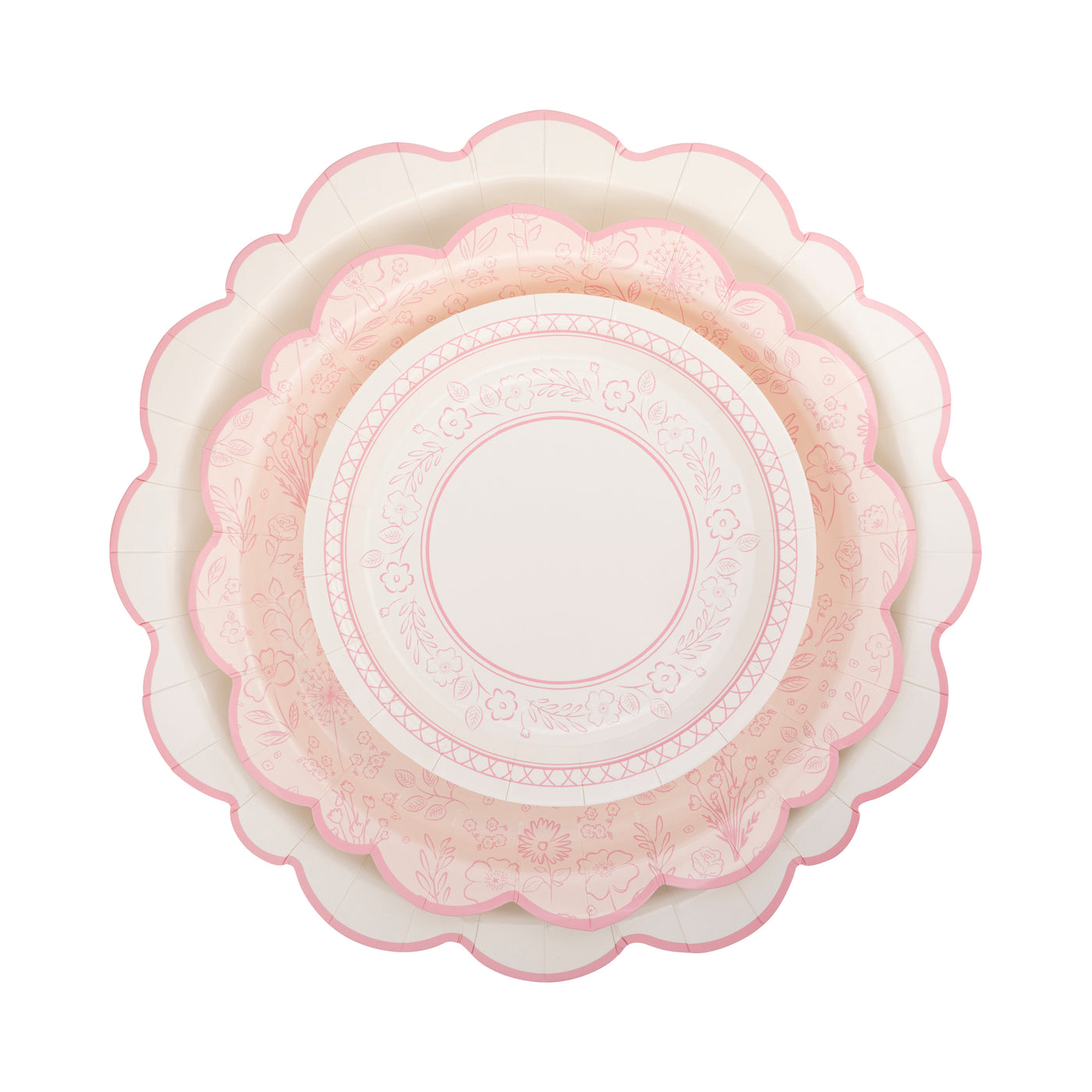 PEM1140 - Pembroke Small Pink Floral 7" Plate