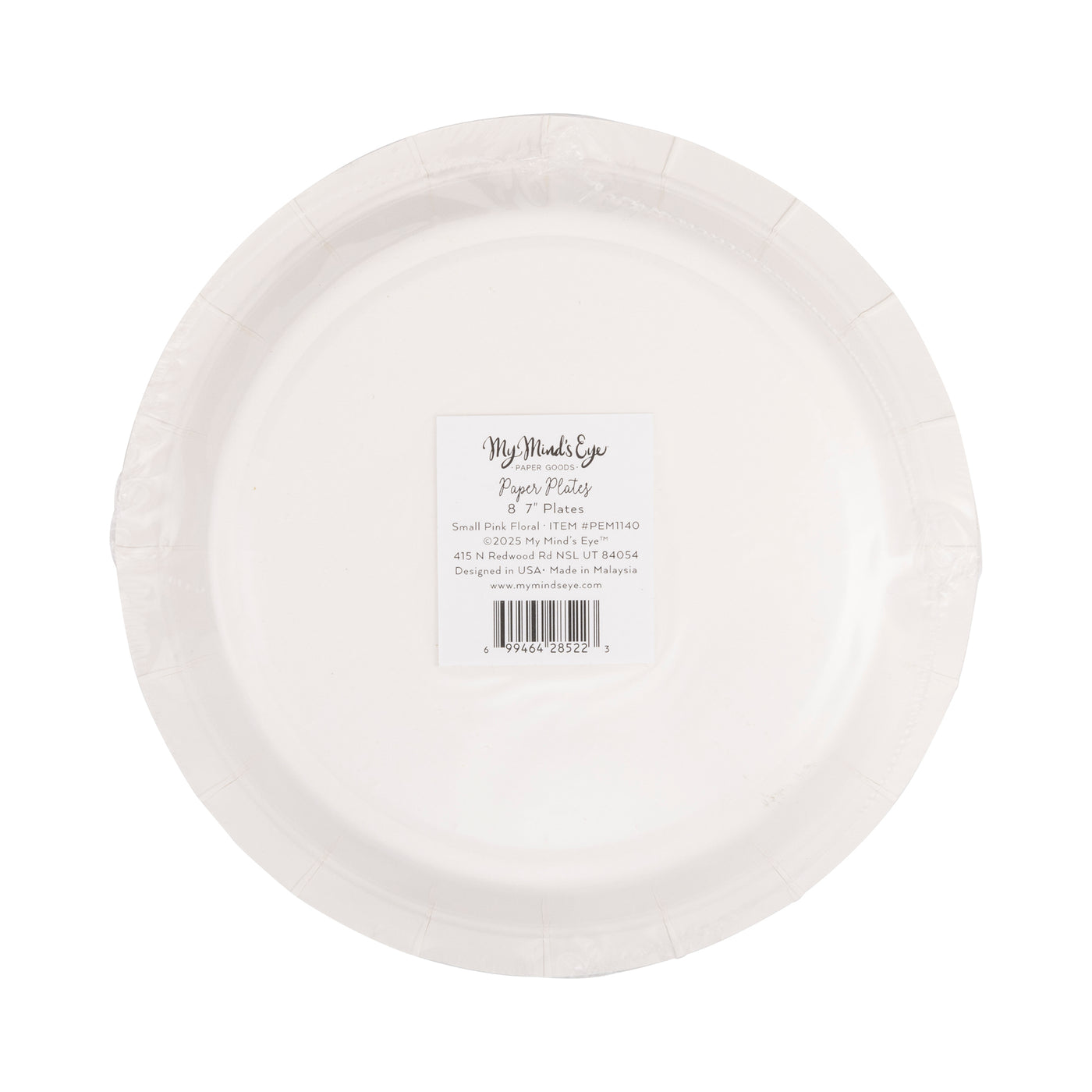 PEM1140 - Pembroke Small Pink Floral 7" Plate