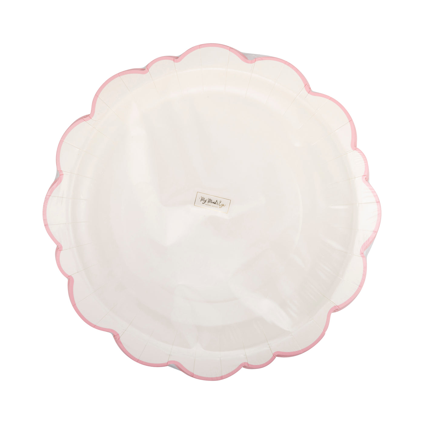 PEM1142 - Pembroke Pink Edge Scallop 12" Plate