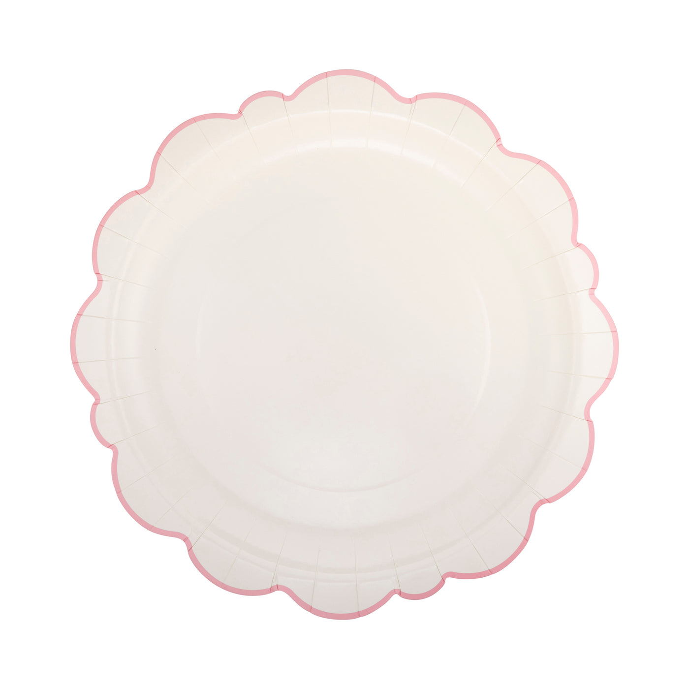 PEM1142 - Pembroke Pink Edge Scallop 12" Plate