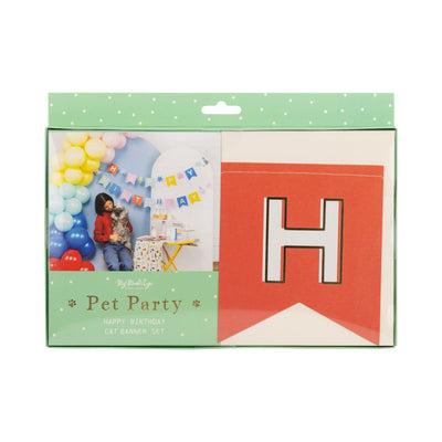 PET1103 - Happy Birthday Banner - Cat