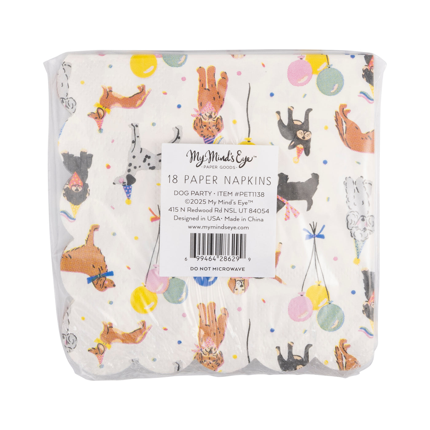 PET1138 - Dog Party Cocktail Napkin