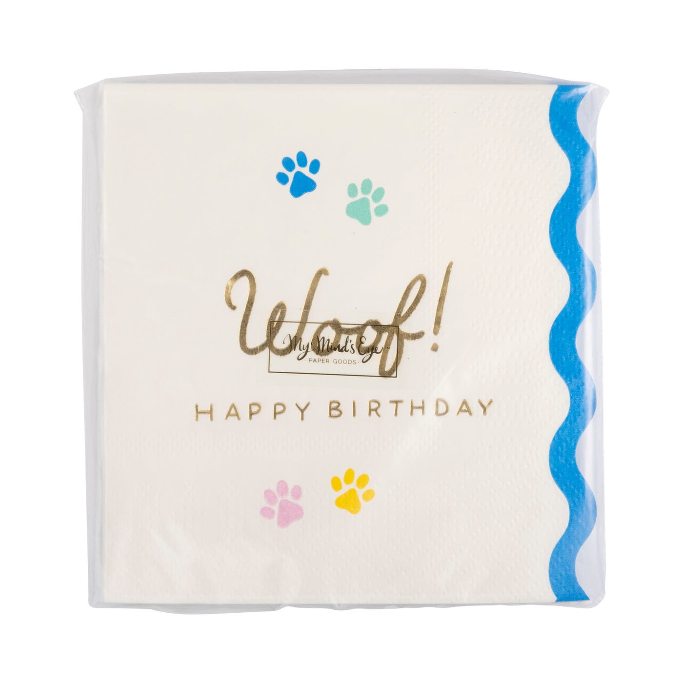 PET1139 - Woof Paw Print Cocktail Napkins