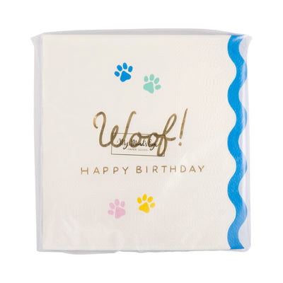 PET1139 - Woof Paw Print Cocktail Napkins