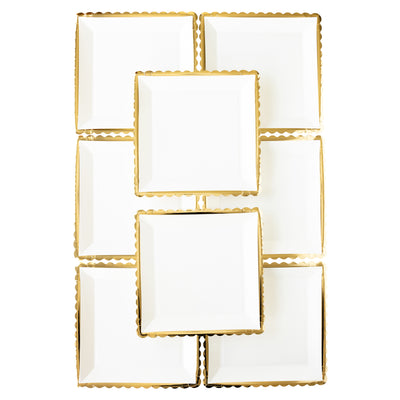 PGB1140 - Gold Ruffle Edge Plate