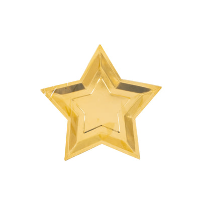 PGB940 -  Gold Star Shaped Plate