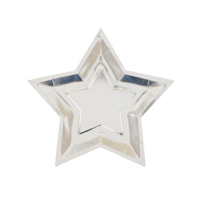 PGB944 - Silver Foil Star Shaped Plate
