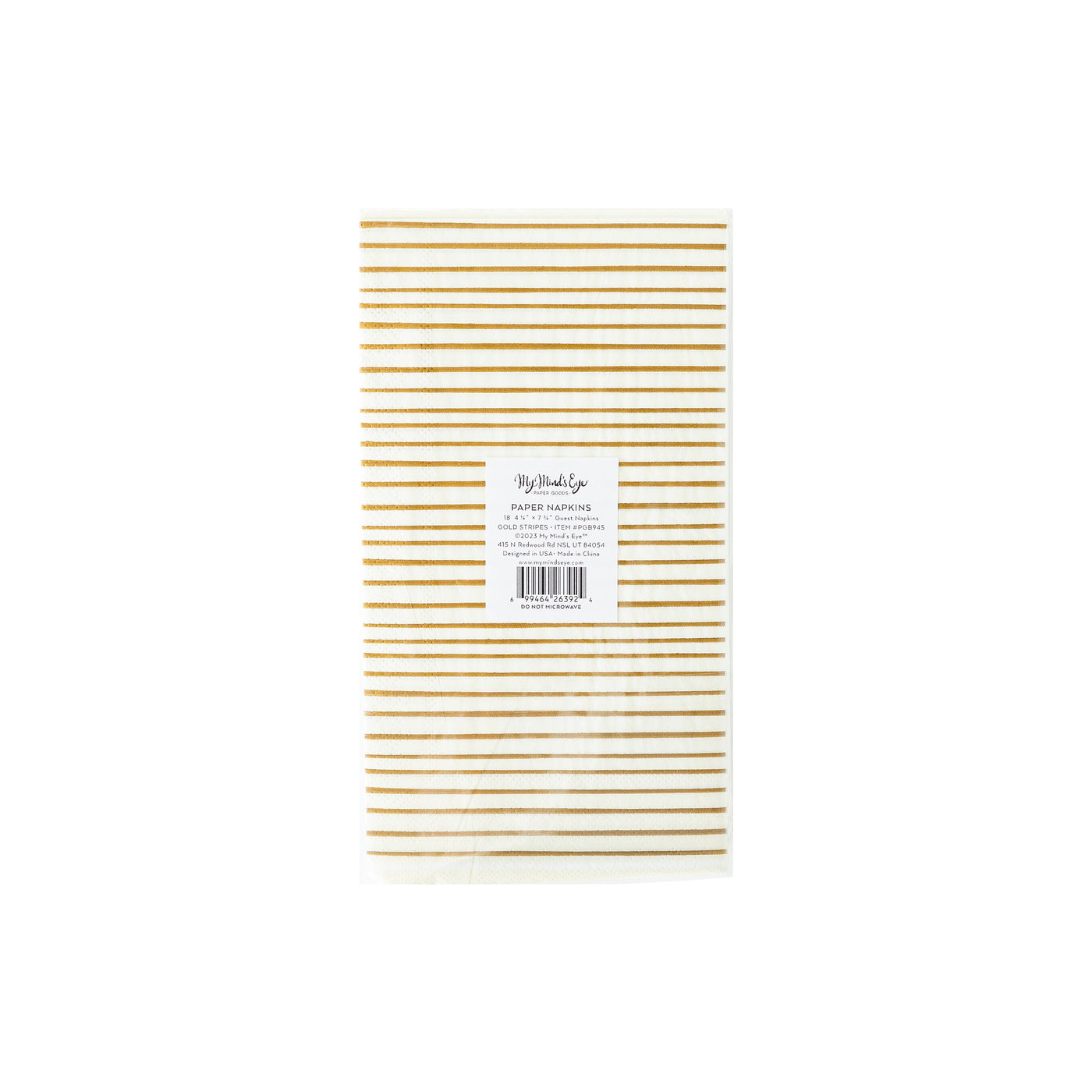 PGB945 - Gold Stripe Dinner Napkin