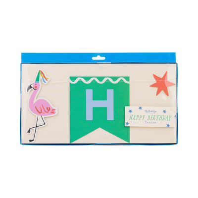 PLAML02 - Animal Party Happy Birthday Banner