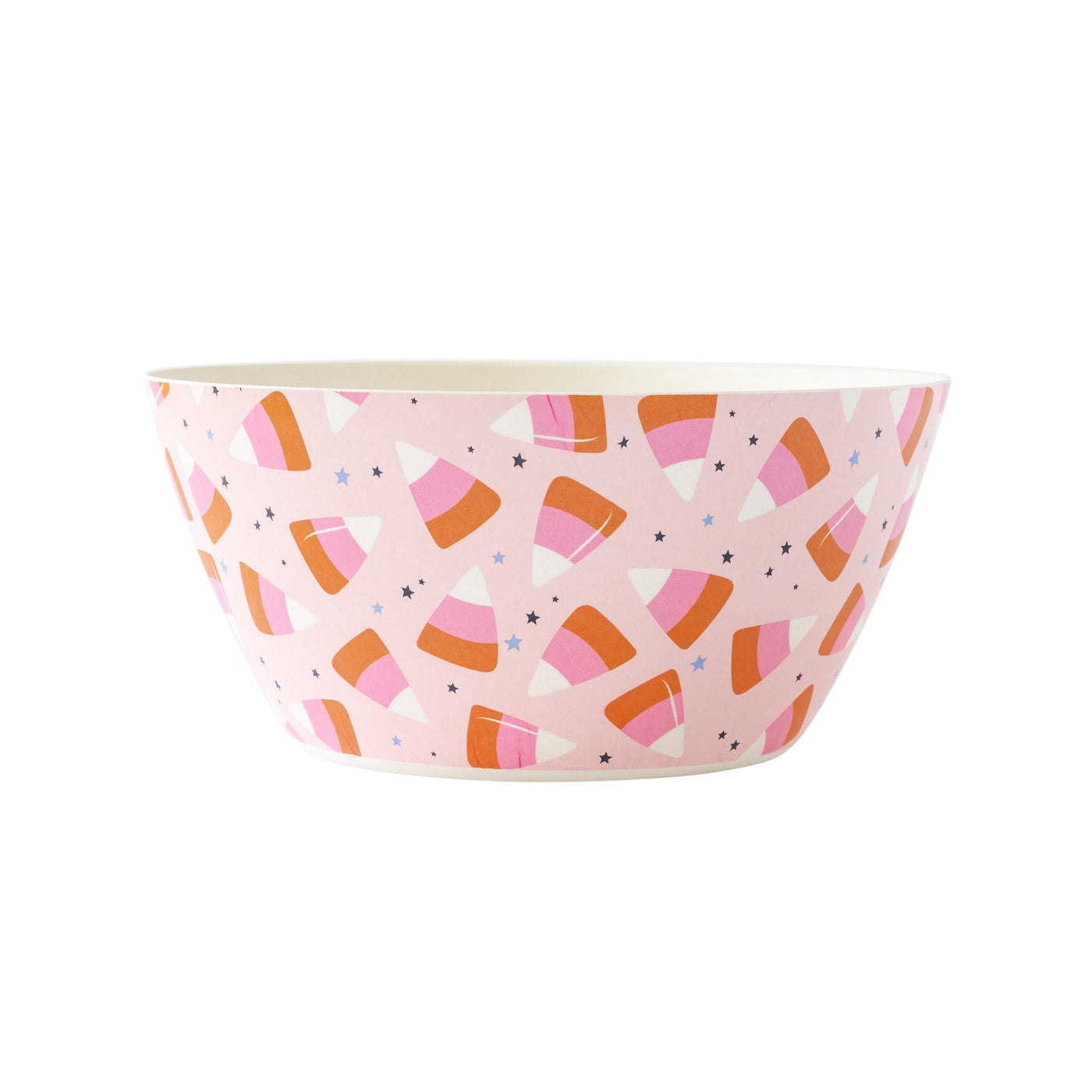 PLBB121 -  Pink Candy Corn Reusable Bamboo Bowl