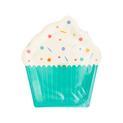 PLBDY41 - Birthday Cupcake Shaped Paper Plate