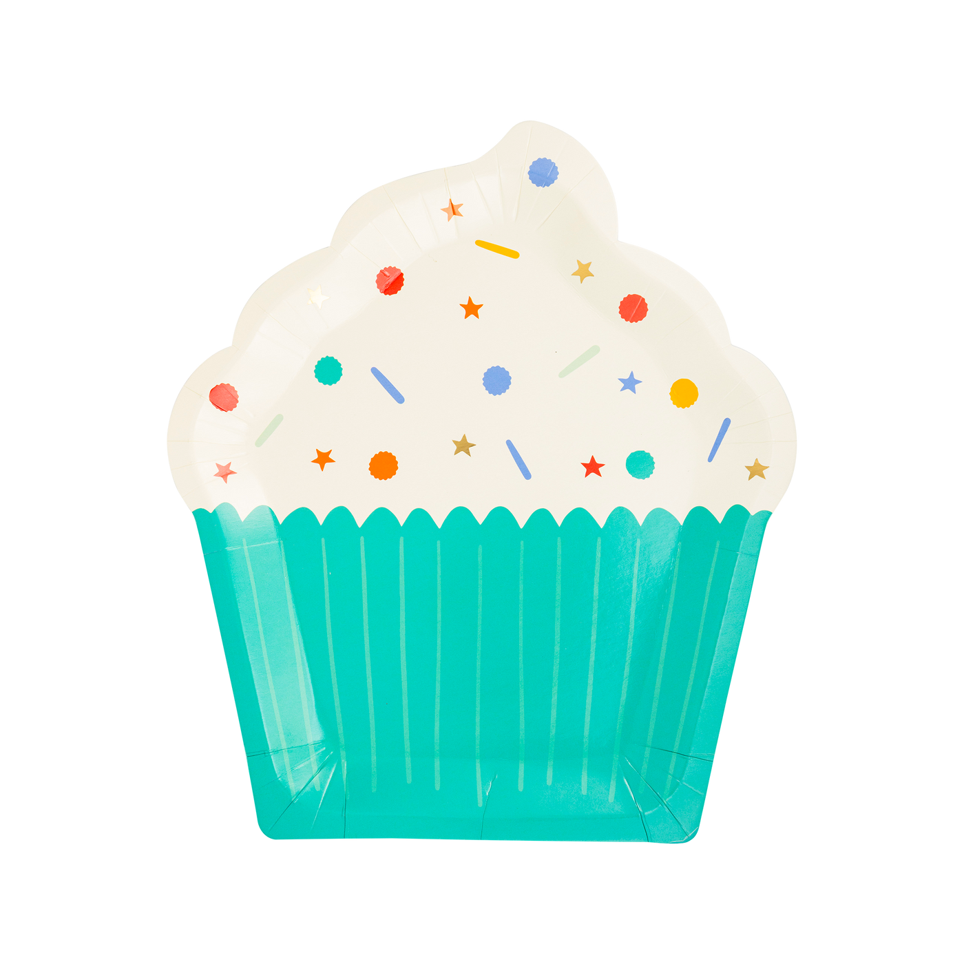 PLBDY41 - Birthday Cupcake Shaped Paper Plate