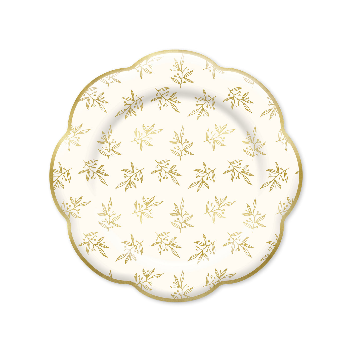 PLBET44 - Dainty Gold Leaf 8" Plate