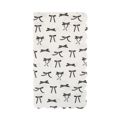 PLBLW35 - Black Bow Guest Napkin