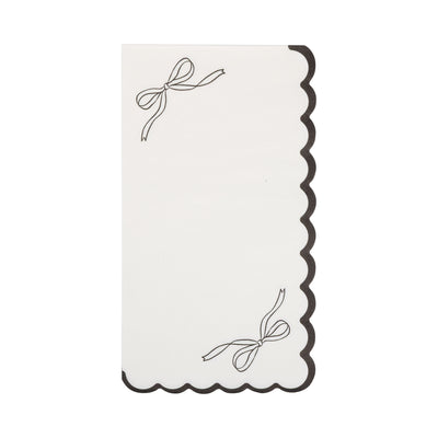 PLBLW38 - Black Bow Guest Napkin