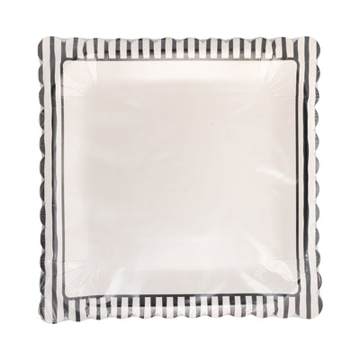 PLBLW43 - Black Stripe Plate