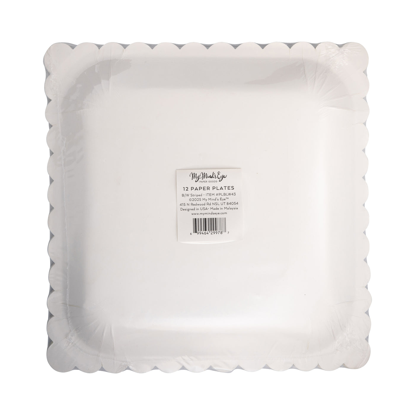 PLBLW43 - Black Stripe Plate