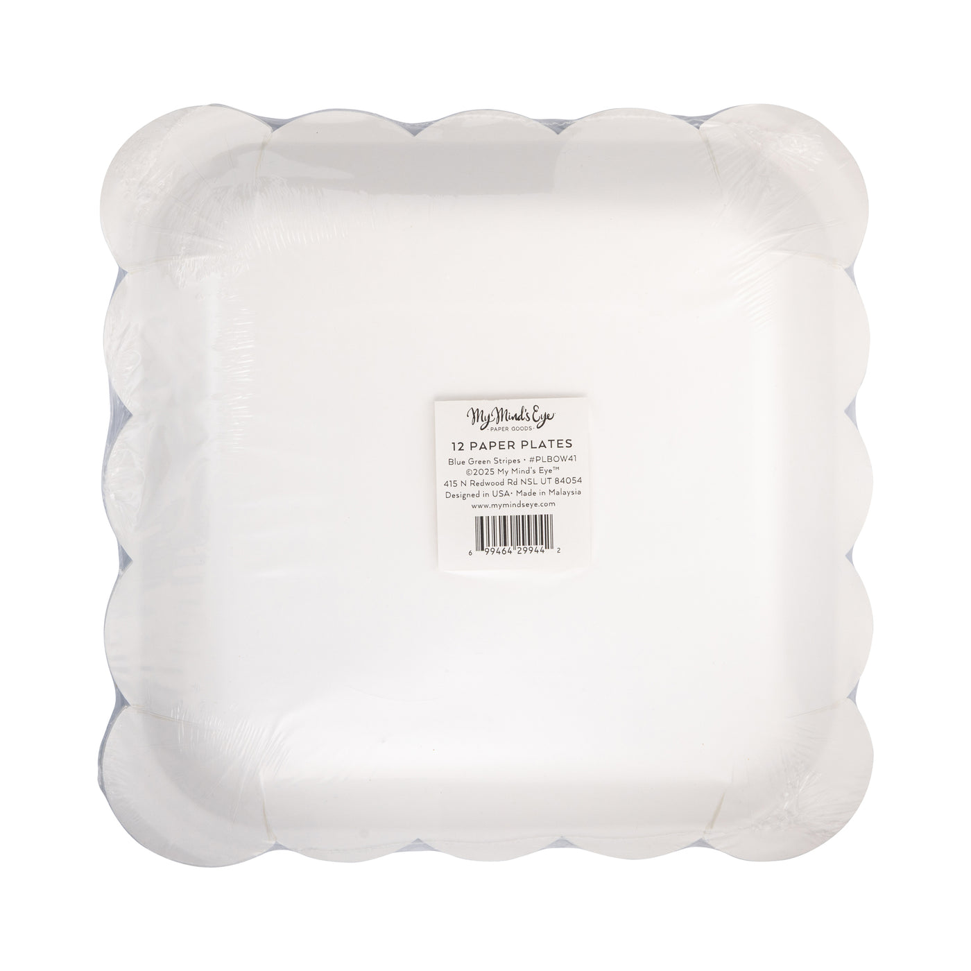 PLBOW41 - Blue Bows Plate
