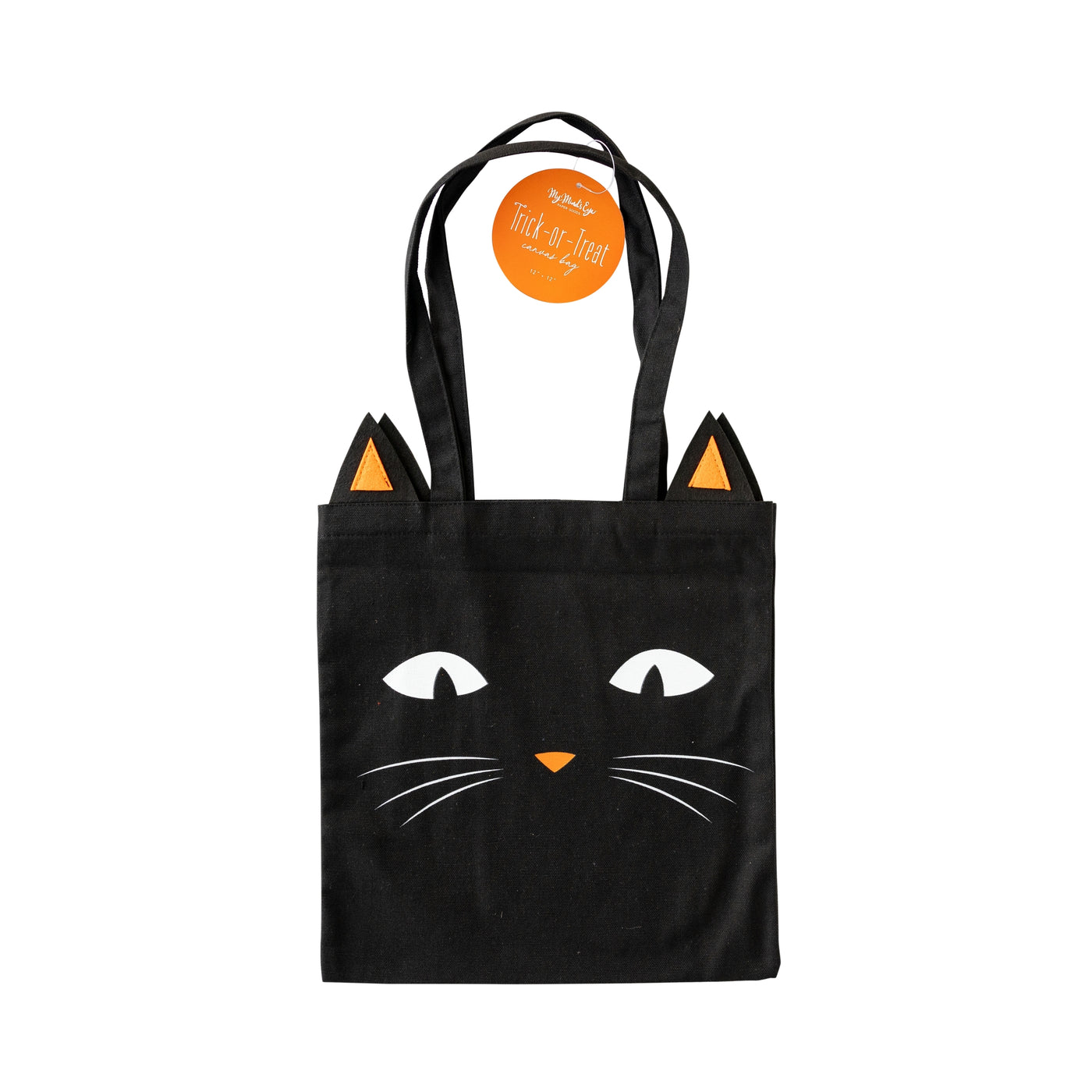 PLCB106 -  Black Cat Canvas Trick or Treat Bag