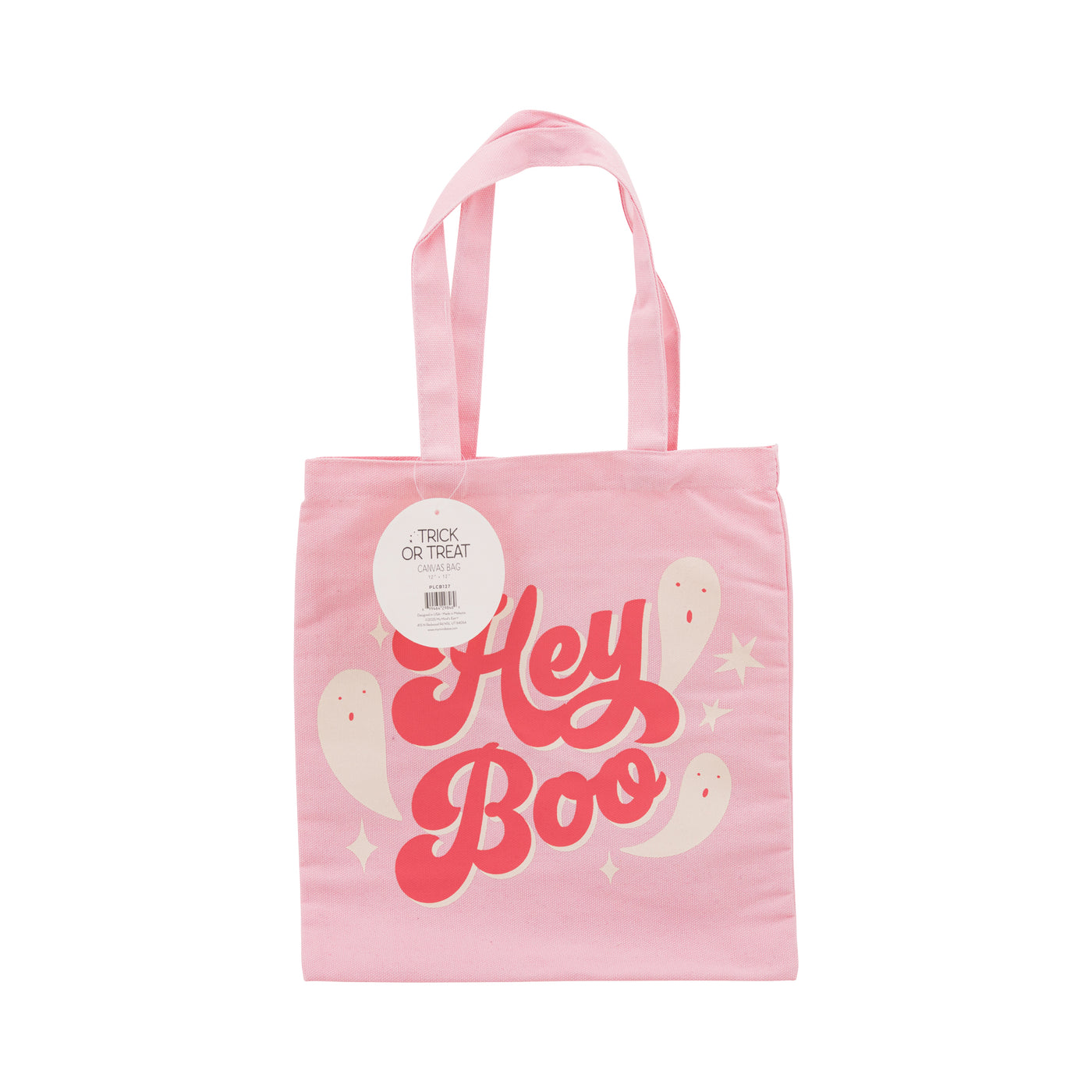 PLCB127 - Hey Boo 12x12 inch Canvas Bag