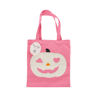 PLCB137 -  Pink Pumpkin 12x12 inch Canvas Bag