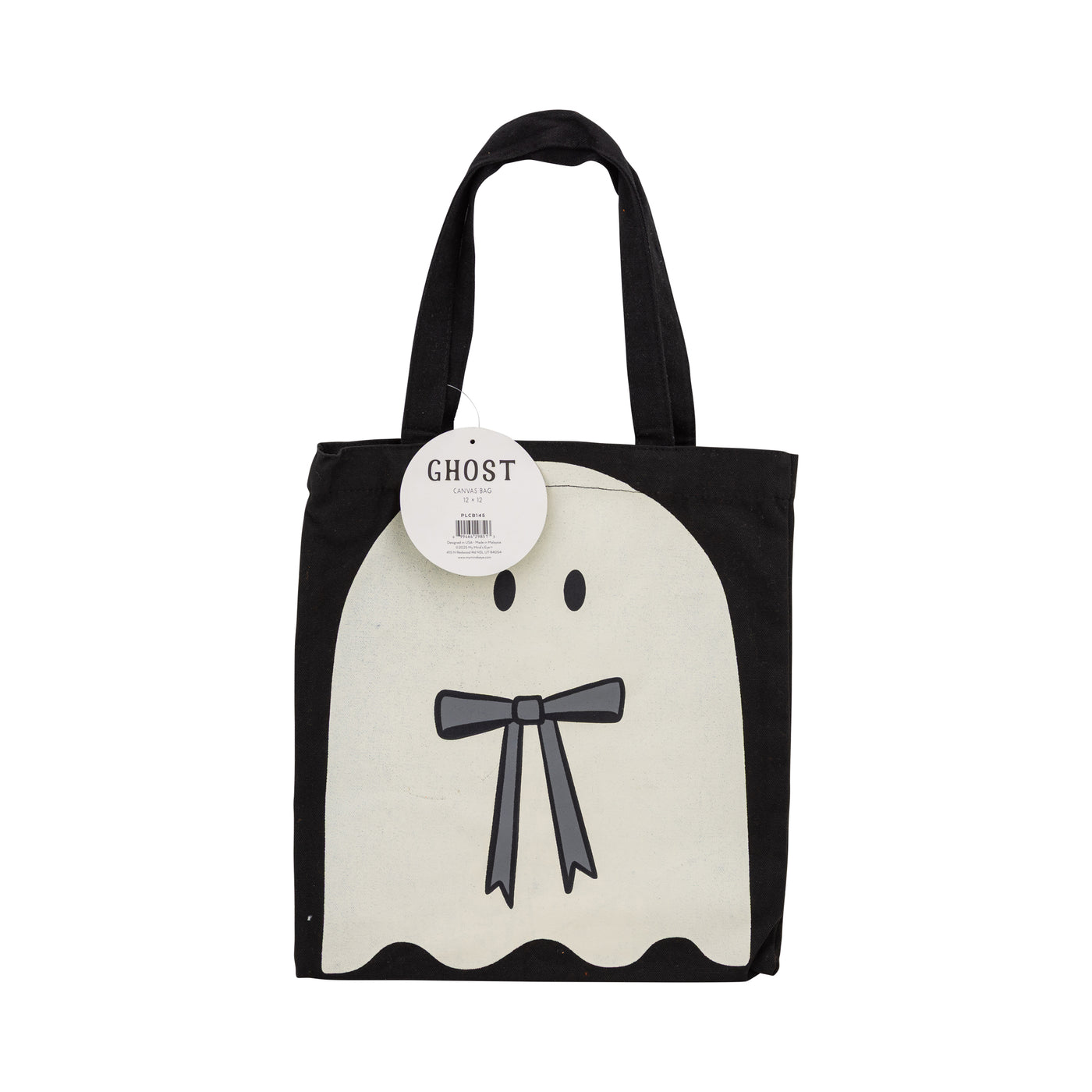 PLCB145 -  Bow Ghost 12x12 inch Canvas Bag