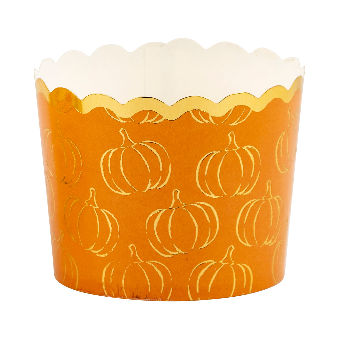 PLCC1832 - Foiled Fall Foliage with Pumpkins 5 oz Baking Cups