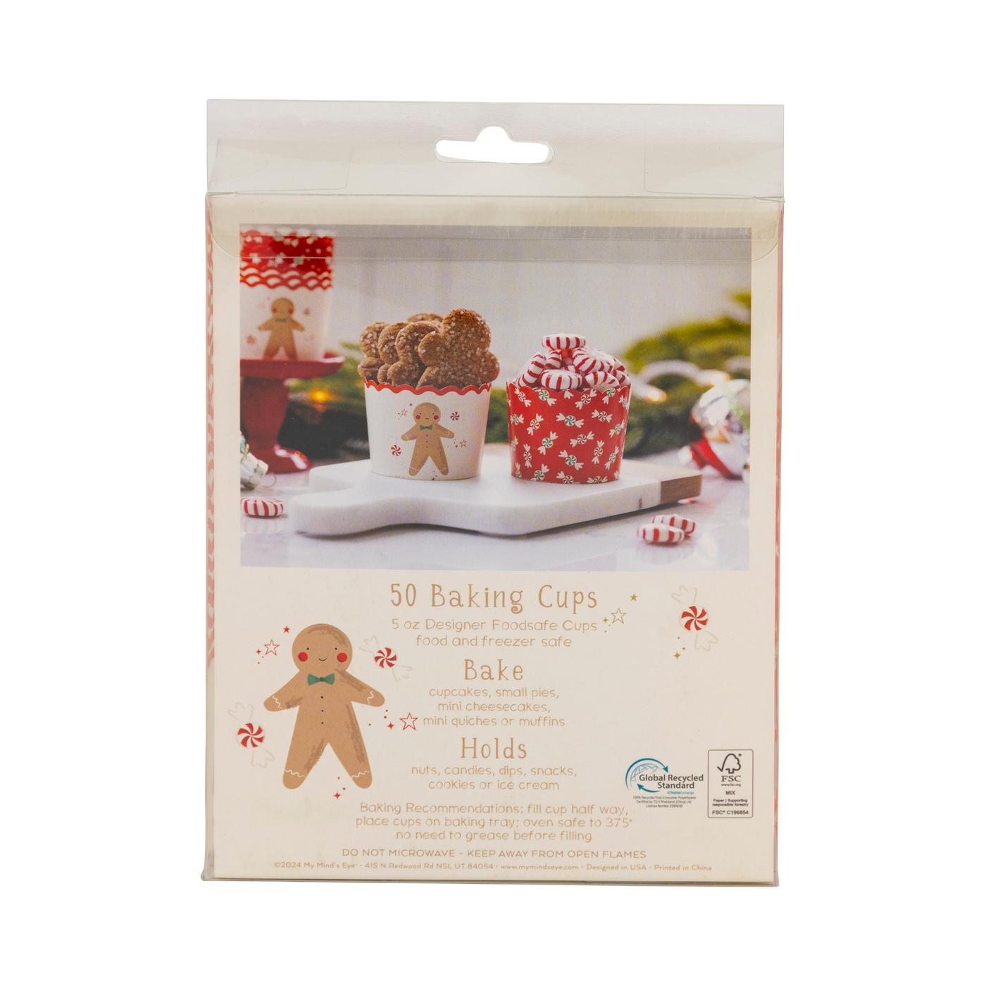 PLCC1880 - Gingerbread Candy Swirls 5 oz Baking Cups