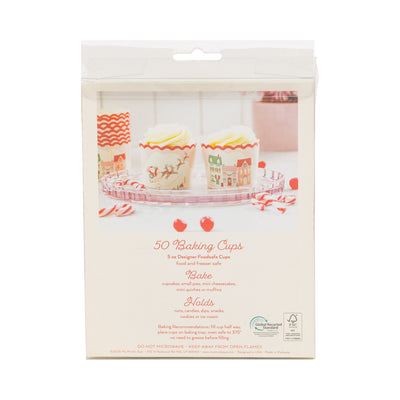 PLCC1921 - Foiled Christmas Scene Baking Cup 5 oz
