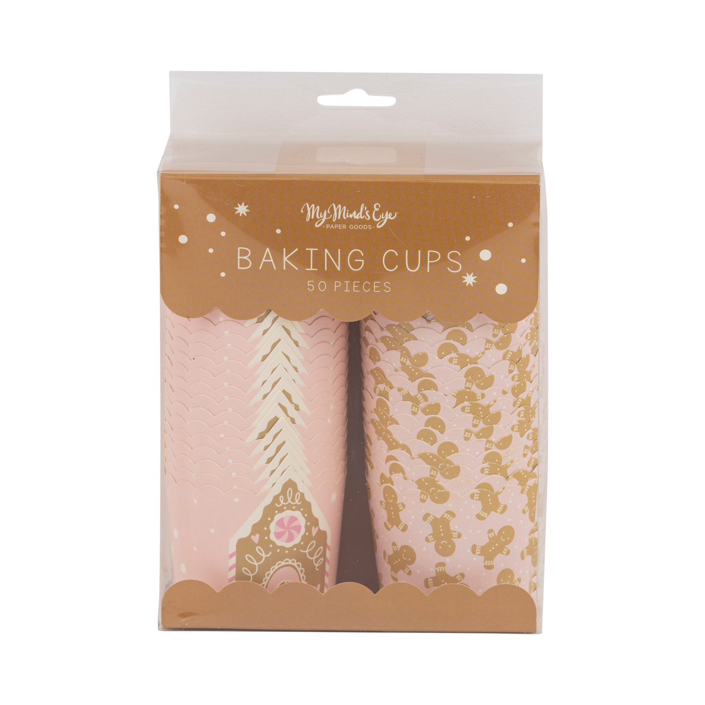 PLCC1941 - Pink Gingerbread House 5 oz Baking Cups