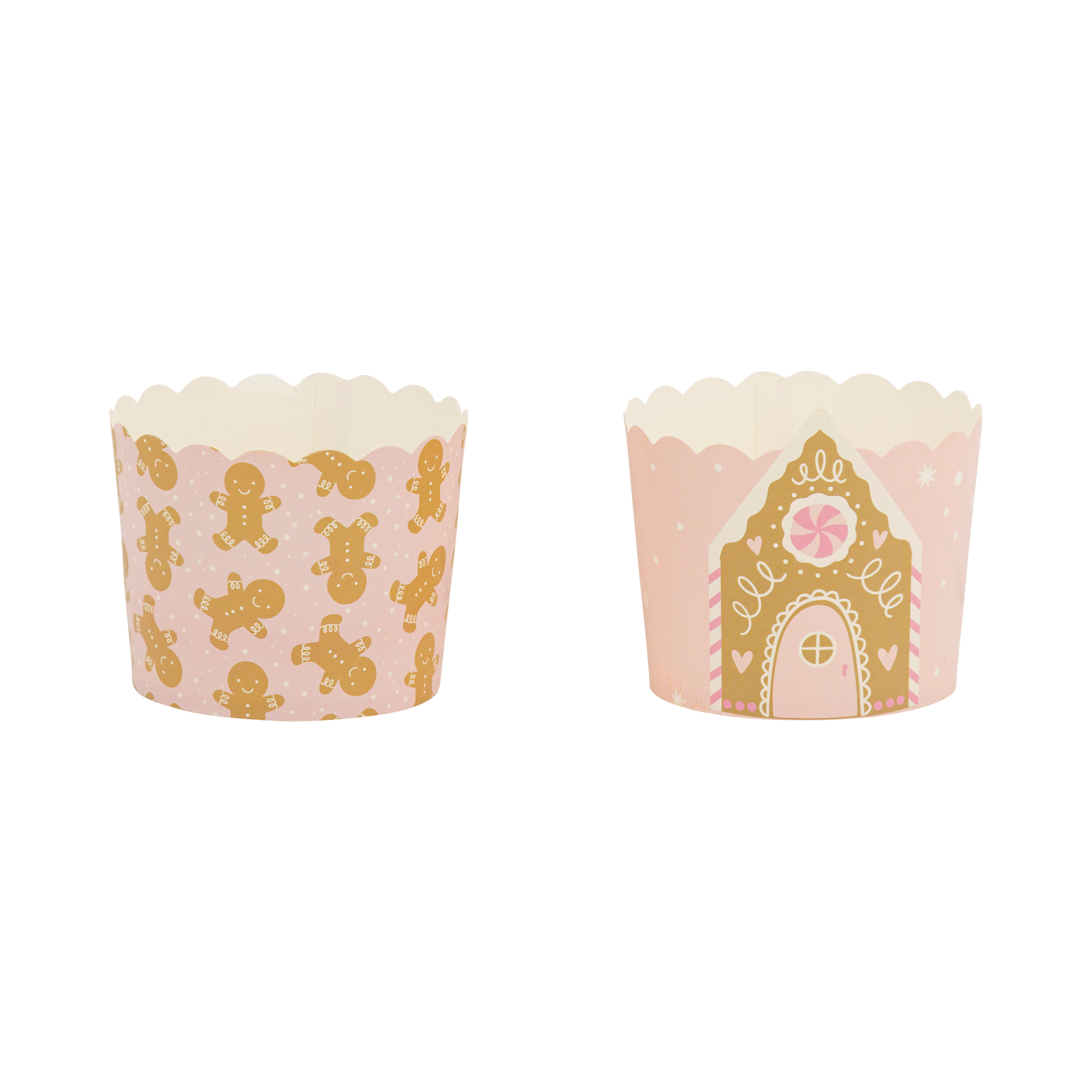 PLCC1941 - Pink Gingerbread House 5 oz Baking Cups